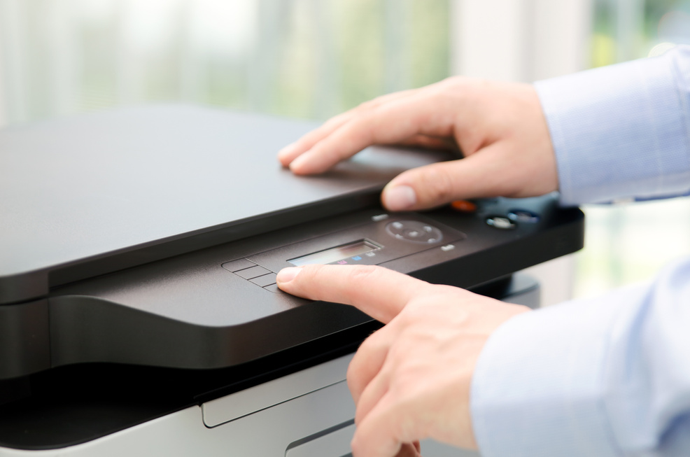 Person Using a Photocopier